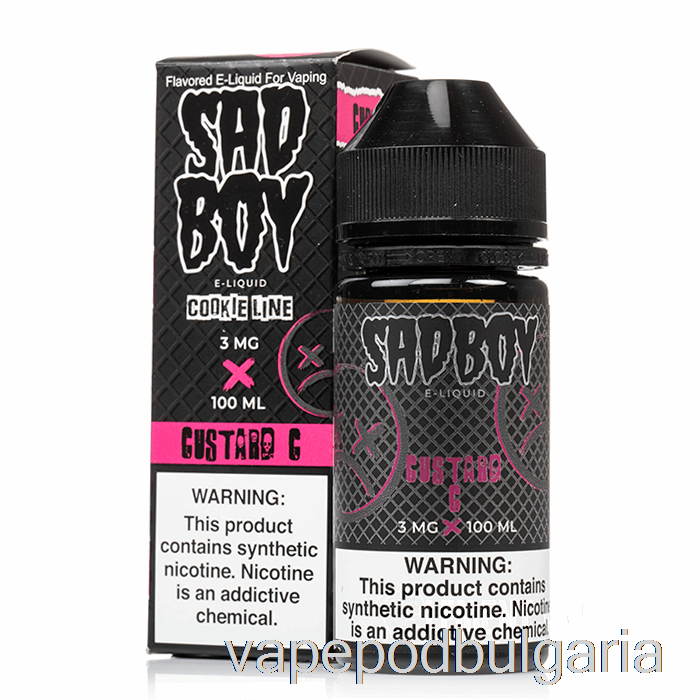 Vape Течности Custard Cookie - Sadboy - 100ml 0mg